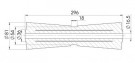 Kjølrulle Ø81x296mm, til Ø16,5mm aksel   thumbnail