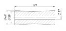 Kjølrulle Ø69x197mm til Ø17mm aksel  thumbnail