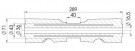 Kjølrulle Ø71x289mm, til Ø16,5mm aksel thumbnail