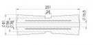 Kjølrulle Ø81x251mm, til Ø16,5mm aksel   thumbnail